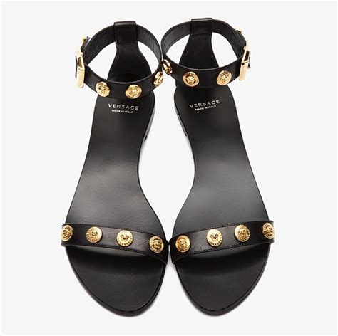 versace cocco sandals|Versace sandals black and gold.